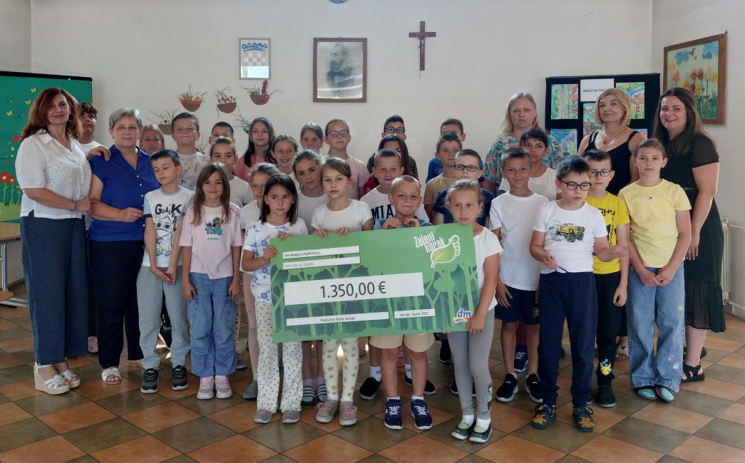 ZELENI KORAK – Učenici Područne škole Jaruge dobili nagradu za doprinos zaštiti okoliša