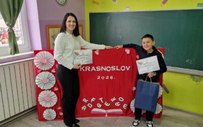 Prvo mjesto na natječaju za krasnoslov – ponos naše škole!