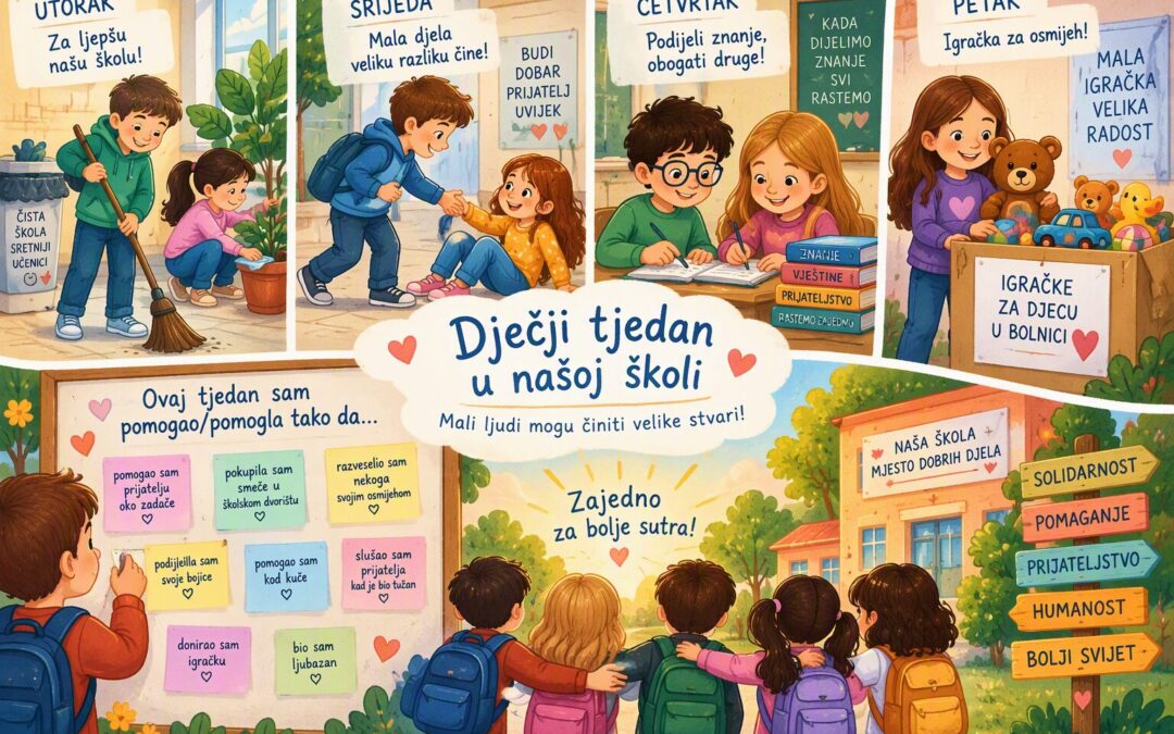 Mala djela, velika srca: Dječji tjedan u našoj školi